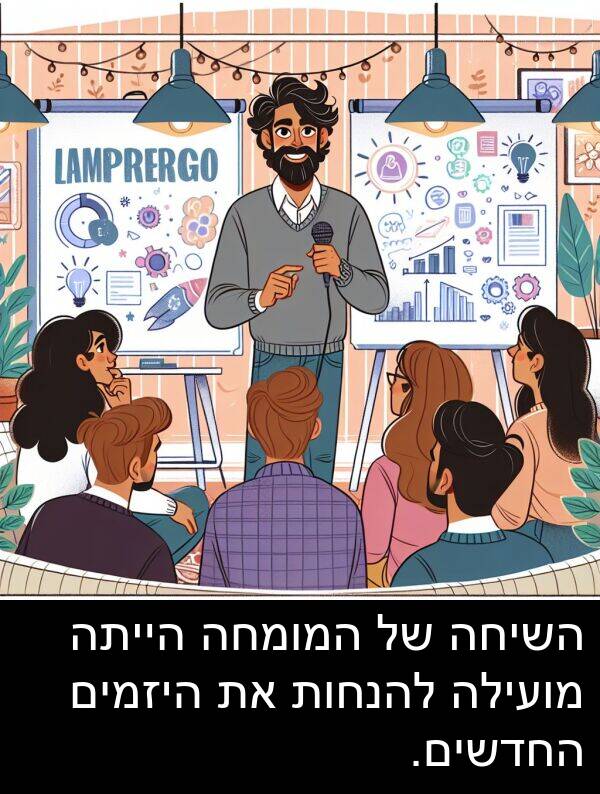 השיחה: השיחה של המומחה הייתה מועילה להנחות את היזמים החדשים.
