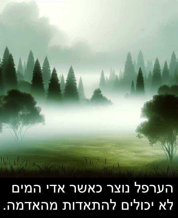 מהאדמה: הערפל נוצר כאשר אדי המים לא יכולים להתאדות מהאדמה.