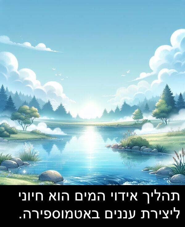 באטמוספירה: תהליך אידוי המים הוא חיוני ליצירת עננים באטמוספירה.