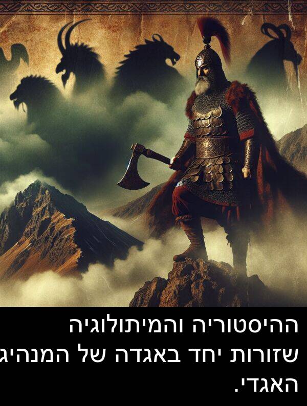 באגדה: ההיסטוריה והמיתולוגיה שזורות יחד באגדה של המנהיג האגדי.