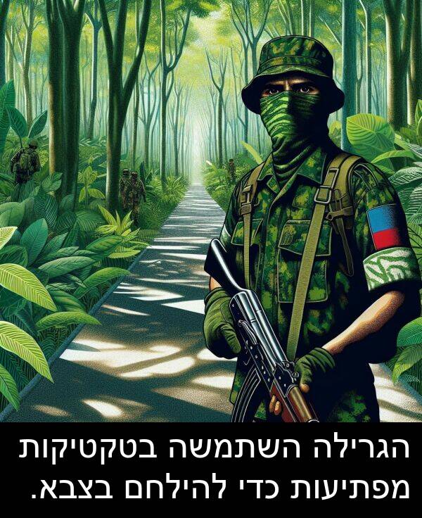 מפתיעות: הגרילה השתמשה בטקטיקות מפתיעות כדי להילחם בצבא.