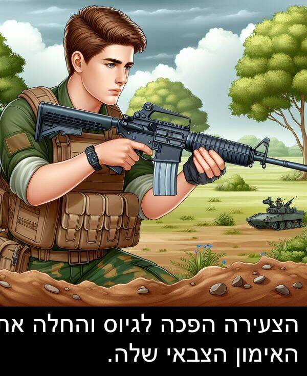 האימון: הצעירה הפכה לגיוס והחלה את האימון הצבאי שלה.