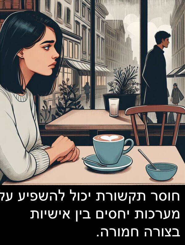 אישיות: חוסר תקשורת יכול להשפיע על מערכות יחסים בין אישיות בצורה חמורה.
