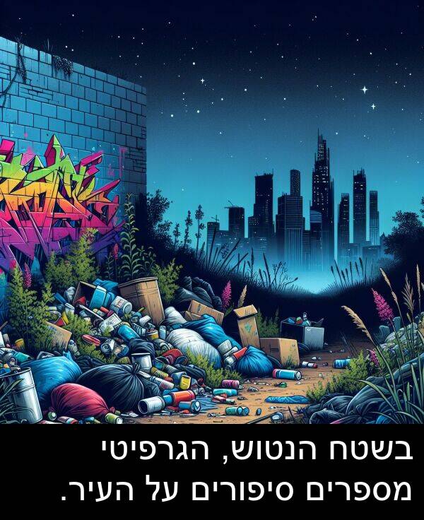 סיפורים: בשטח הנטוש, הגרפיטי מספרים סיפורים על העיר.