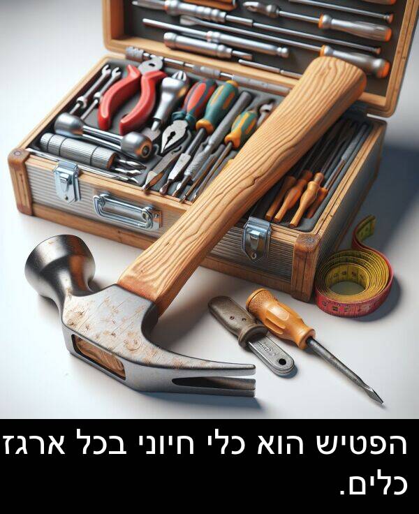 חיוני: הפטיש הוא כלי חיוני בכל ארגז כלים.
