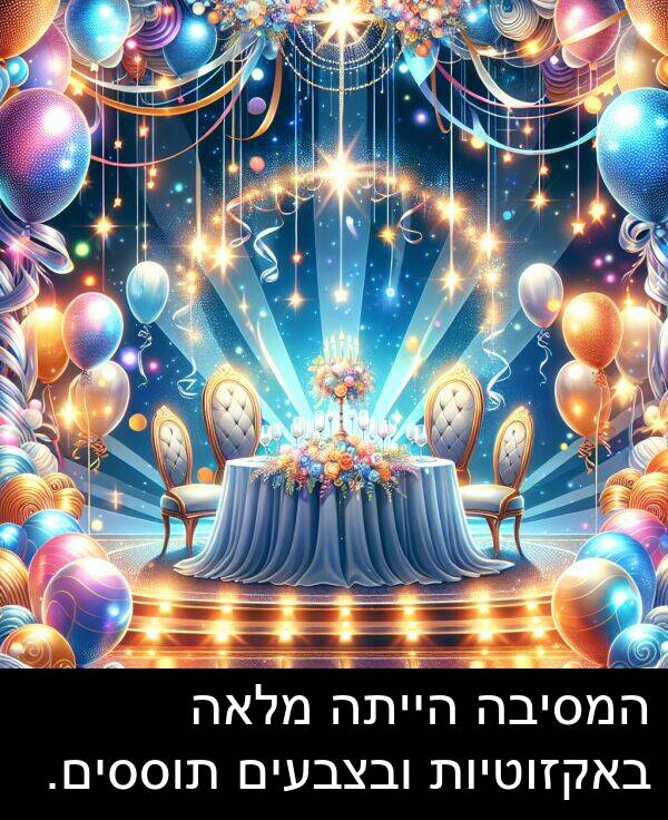 באקזוטיות: המסיבה הייתה מלאה באקזוטיות ובצבעים תוססים.