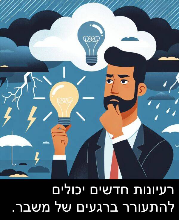חדשים: רעיונות חדשים יכולים להתעורר ברגעים של משבר.