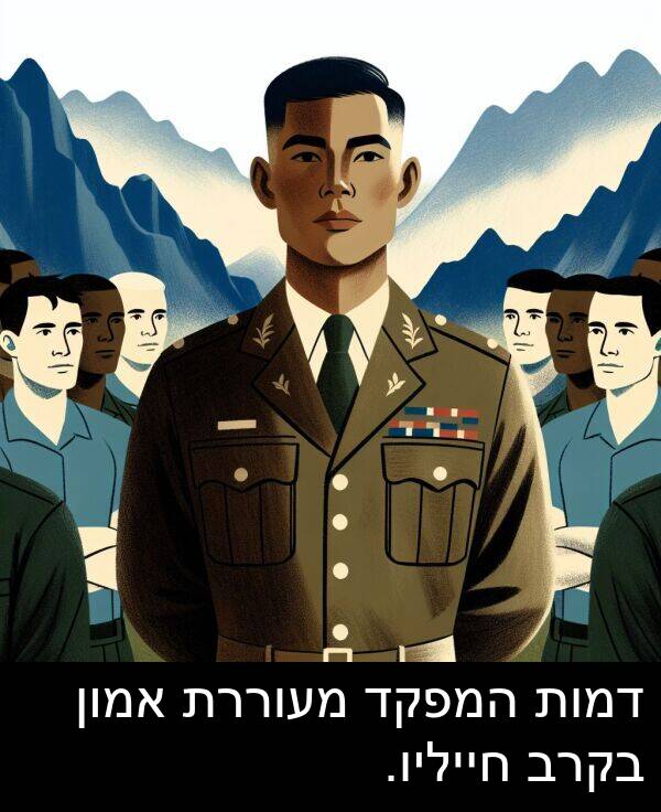 דמות: דמות המפקד מעוררת אמון בקרב חייליו.