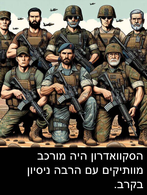 ניסיון: הסקוואדרון היה מורכב מוותיקים עם הרבה ניסיון בקרב.