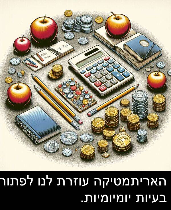 עוזרת: האריתמטיקה עוזרת לנו לפתור בעיות יומיומיות.
