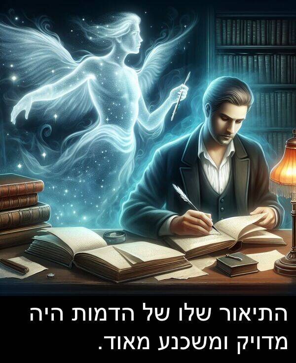 מדויק: התיאור שלו של הדמות היה מדויק ומשכנע מאוד.