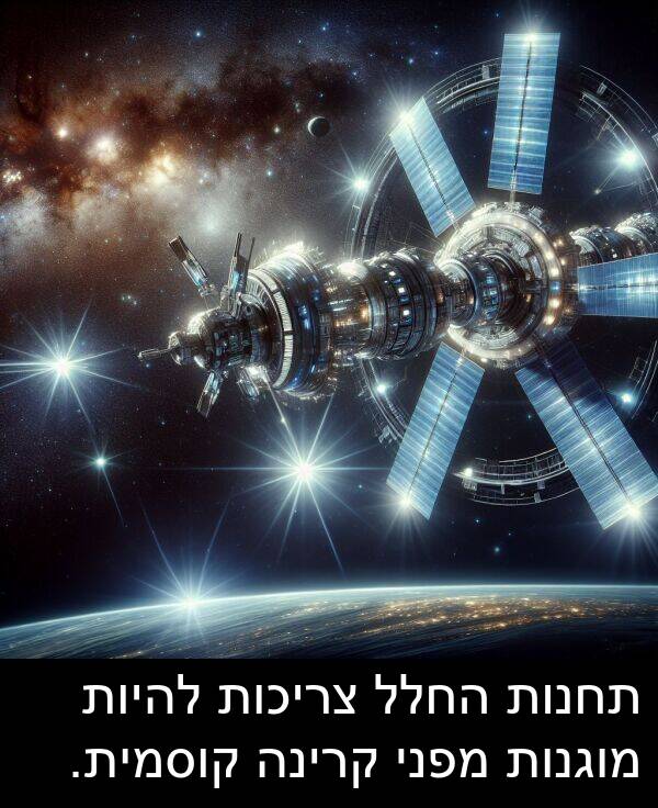 צריכות: תחנות החלל צריכות להיות מוגנות מפני קרינה קוסמית.