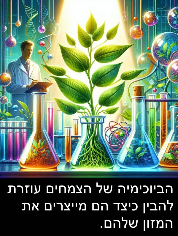 עוזרת: הביוכימיה של הצמחים עוזרת להבין כיצד הם מייצרים את המזון שלהם.