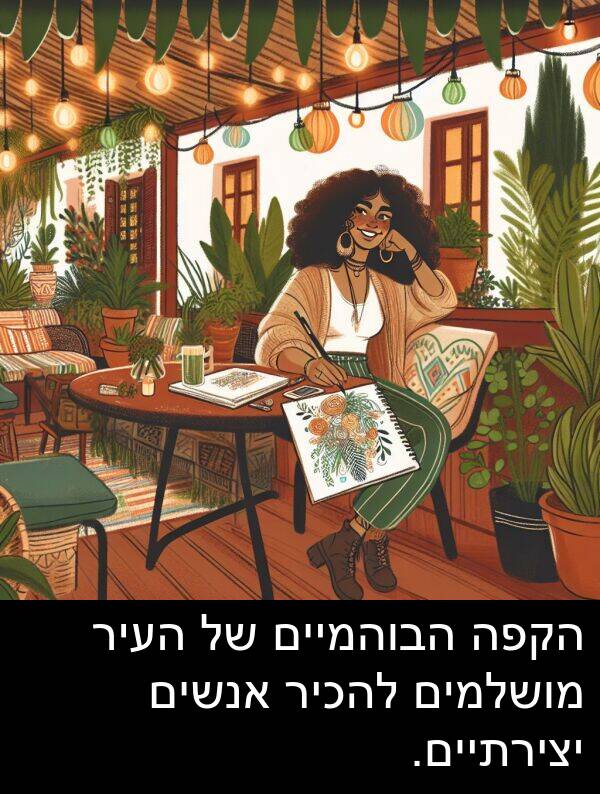 יצירתיים: הקפה הבוהמיים של העיר מושלמים להכיר אנשים יצירתיים.