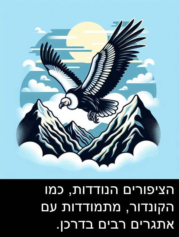 בדרכן: הציפורים הנודדות, כמו הקונדור, מתמודדות עם אתגרים רבים בדרכן.