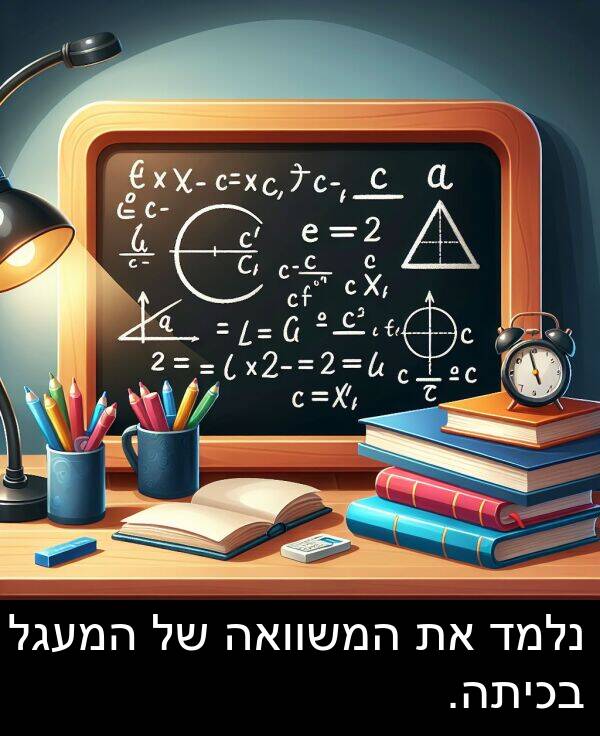 נלמד: נלמד את המשוואה של המעגל בכיתה.