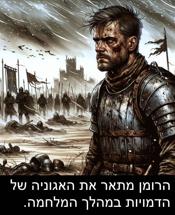 האגוניה: הרומן מתאר את האגוניה של הדמויות במהלך המלחמה.