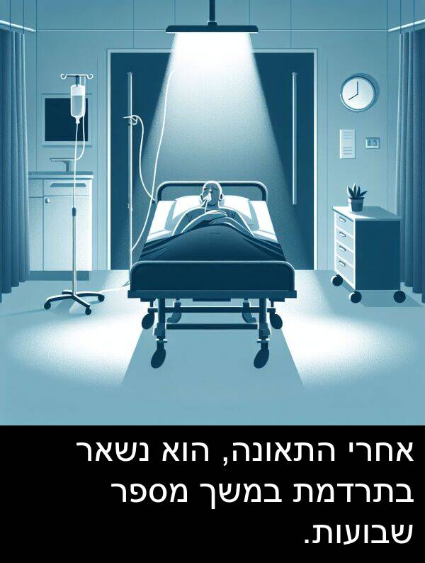 התאונה: אחרי התאונה, הוא נשאר בתרדמת במשך מספר שבועות.