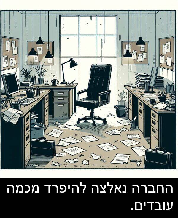 עובדים: החברה נאלצה להיפרד מכמה עובדים.