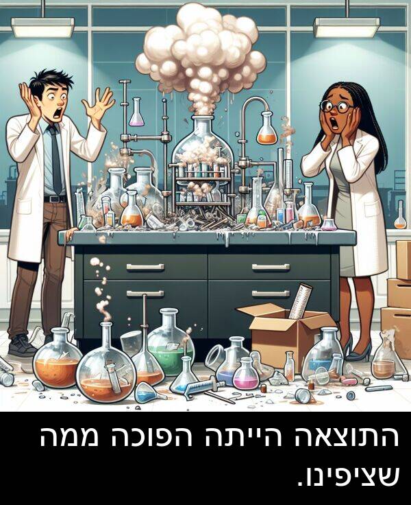 התוצאה: התוצאה הייתה הפוכה ממה שציפינו.