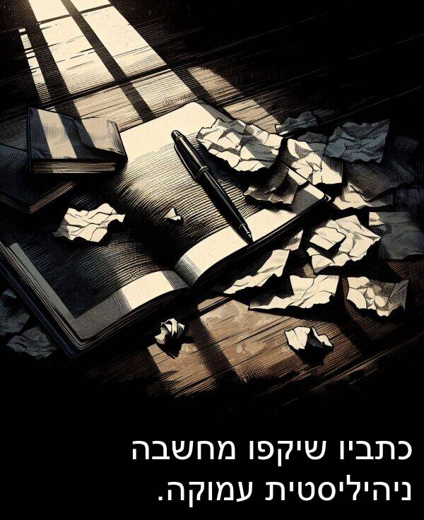 עמוקה: כתביו שיקפו מחשבה ניהיליסטית עמוקה.