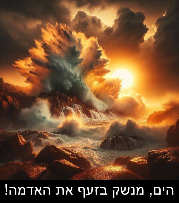 בזעף: הים, מנשק בזעף את האדמה!