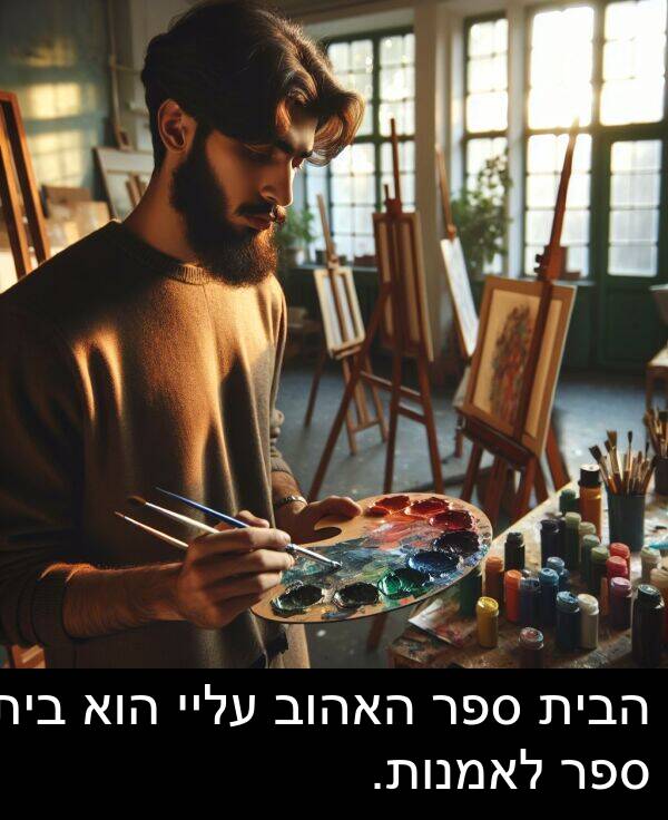 עליי: הבית ספר האהוב עליי הוא בית ספר לאמנות.