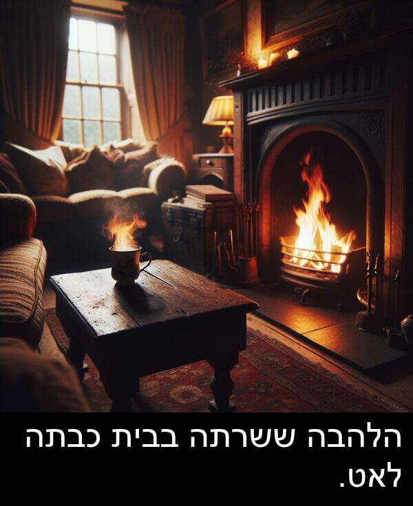 בבית: הלהבה ששרתה בבית כבתה לאט.