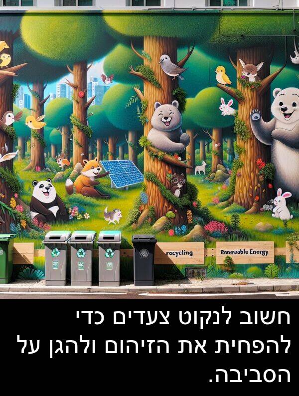 צעדים: חשוב לנקוט צעדים כדי להפחית את הזיהום ולהגן על הסביבה.