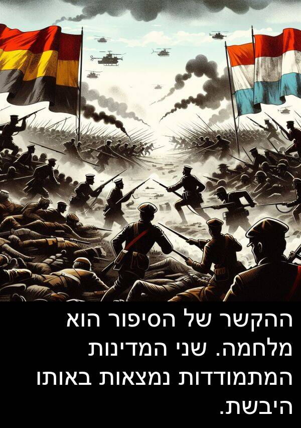 באותו: ההקשר של הסיפור הוא מלחמה. שני המדינות המתמודדות נמצאות באותו היבשת.