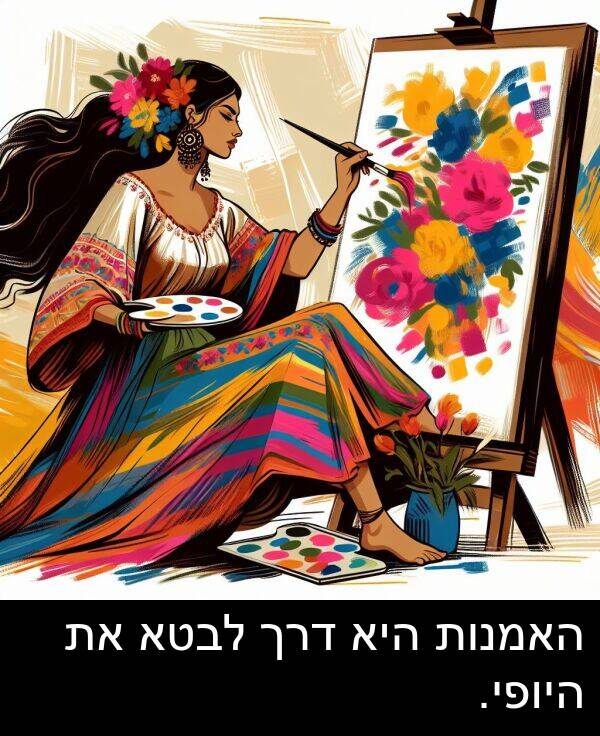 דרך: האמנות היא דרך לבטא את היופי.