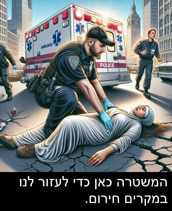 חירום: המשטרה כאן כדי לעזור לנו במקרים חירום.