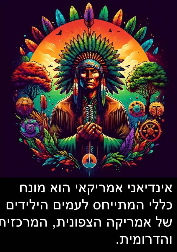 אינדיאני: אינדיאני אמריקאי הוא מונח כללי המתייחס לעמים הילידים של אמריקה הצפונית, המרכזית והדרומית.