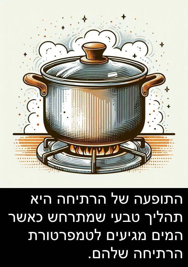 מגיעים: התופעה של הרתיחה היא תהליך טבעי שמתרחש כאשר המים מגיעים לטמפרטורת הרתיחה שלהם.