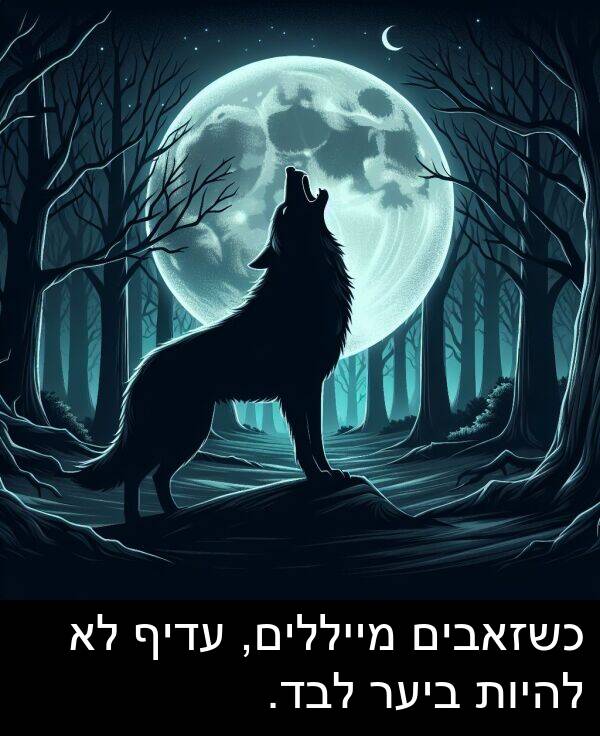 עדיף: כשזאבים מייללים, עדיף לא להיות ביער לבד.