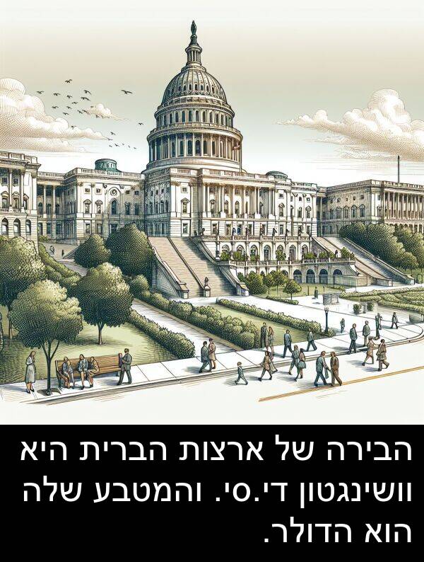 הבירה: הבירה של ארצות הברית היא וושינגטון די.סי. והמטבע שלה הוא הדולר.