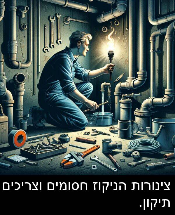 צינורות: צינורות הניקוז חסומים וצריכים תיקון.