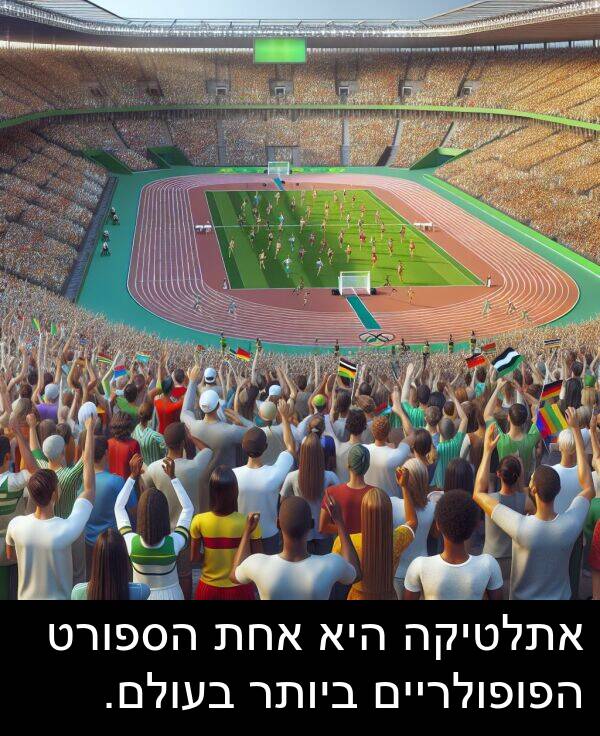 אחת: אתלטיקה היא אחת הספורט הפופולריים ביותר בעולם.