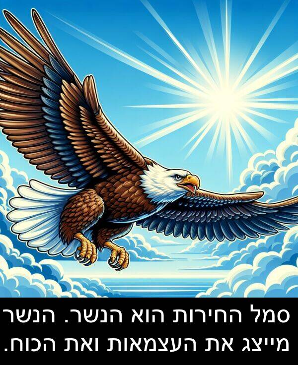סמל: סמל החירות הוא הנשר. הנשר מייצג את העצמאות ואת הכוח.