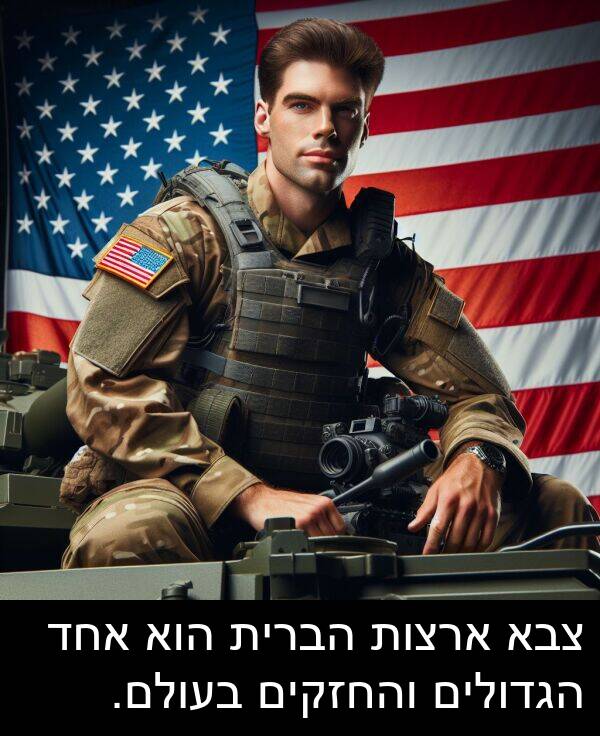 צבא: צבא ארצות הברית הוא אחד הגדולים והחזקים בעולם.