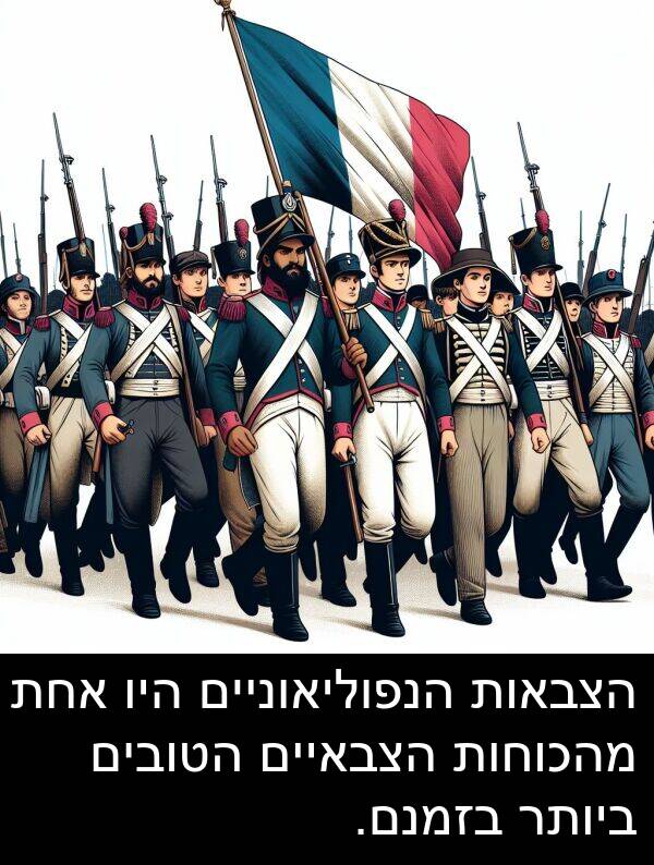 אחת: הצבאות הנפוליאוניים היו אחת מהכוחות הצבאיים הטובים ביותר בזמנם.