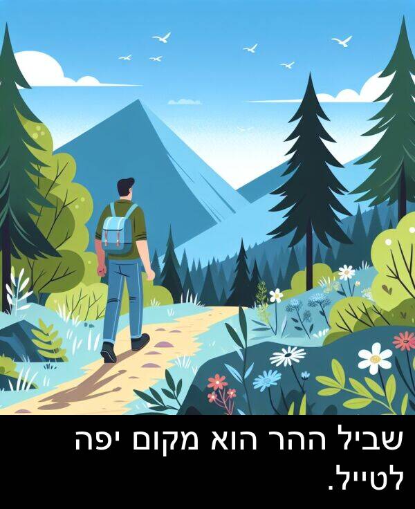 שביל: שביל ההר הוא מקום יפה לטייל.