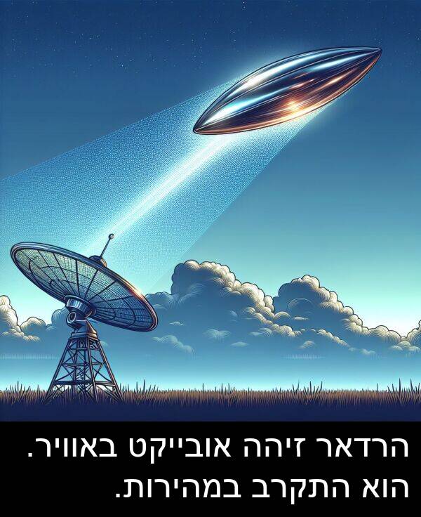 באוויר: הרדאר זיהה אובייקט באוויר. הוא התקרב במהירות.