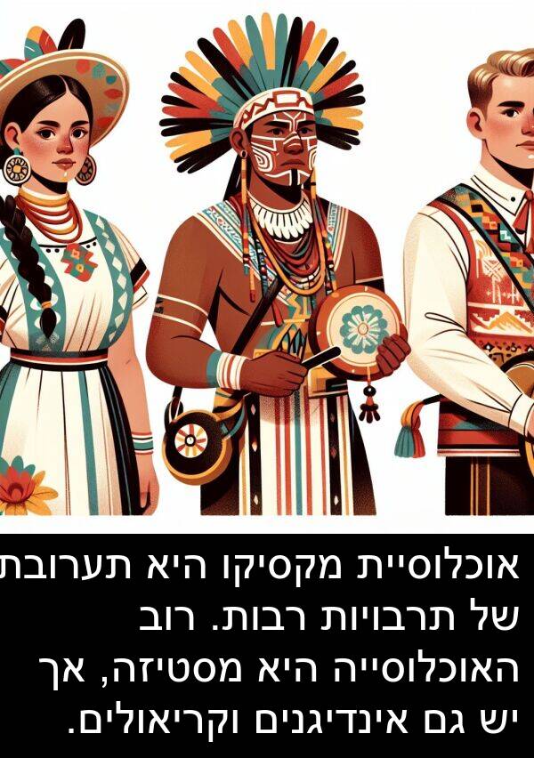 אינדיגנים: אוכלוסיית מקסיקו היא תערובת של תרבויות רבות. רוב האוכלוסייה היא מסטיזה, אך יש גם אינדיגנים וקריאולים.