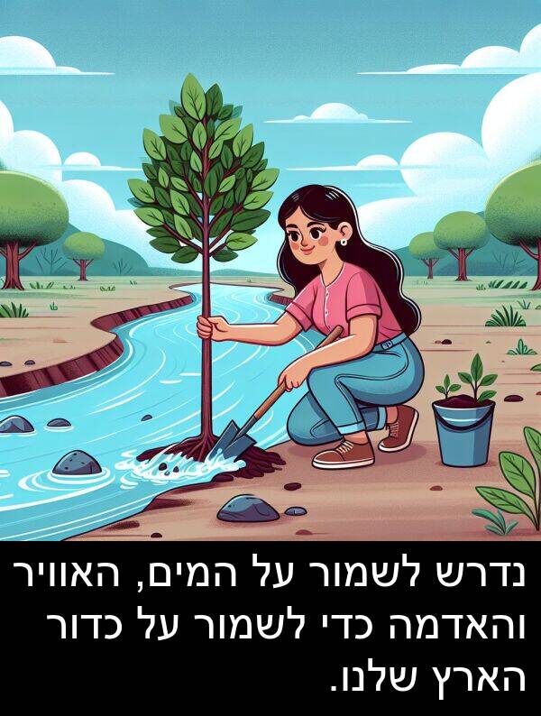 נדרש: נדרש לשמור על המים, האוויר והאדמה כדי לשמור על כדור הארץ שלנו.