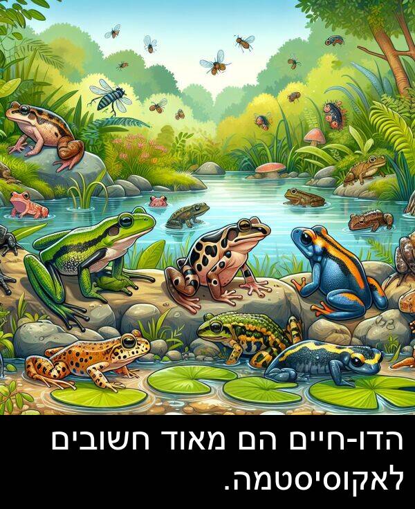 לאקוסיסטמה: הדו-חיים הם מאוד חשובים לאקוסיסטמה.