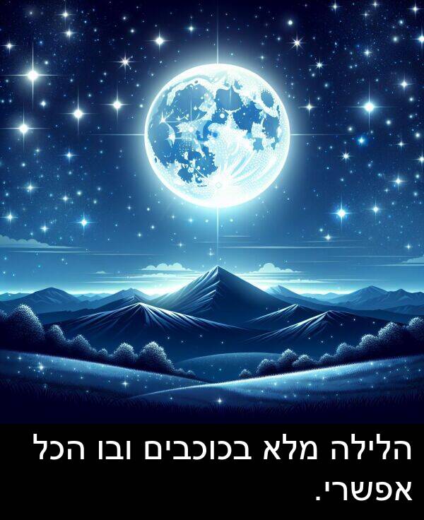 ובו: הלילה מלא בכוכבים ובו הכל אפשרי.