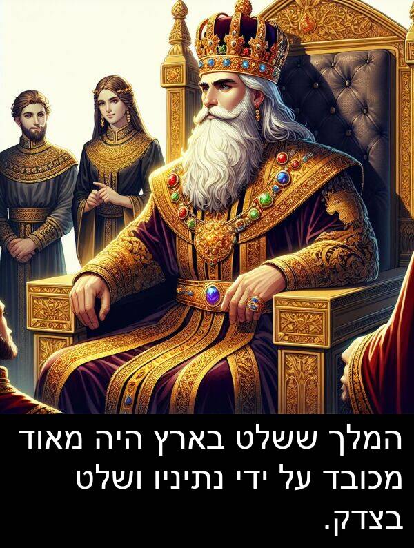 בארץ: המלך ששלט בארץ היה מאוד מכובד על ידי נתיניו ושלט בצדק.