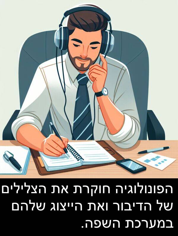 חוקרת: הפונולוגיה חוקרת את הצלילים של הדיבור ואת הייצוג שלהם במערכת השפה.