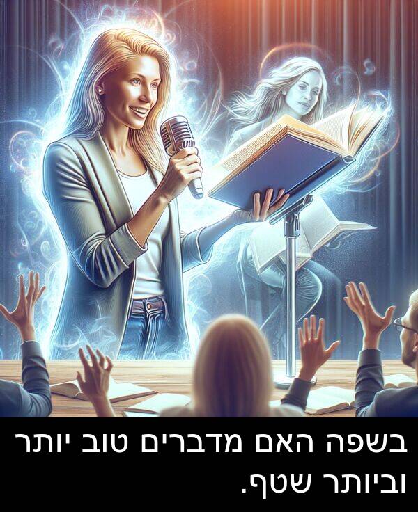 מדברים: בשפה האם מדברים טוב יותר וביותר שטף.